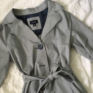 Grey trench coat